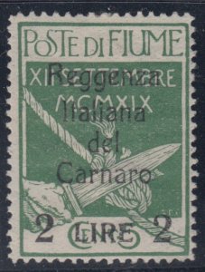 ITALY - Fiume n.144 cv 120$ MH*