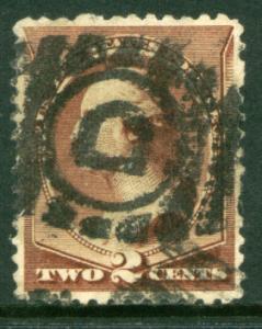 US 210, 2c Washington, used. (150)