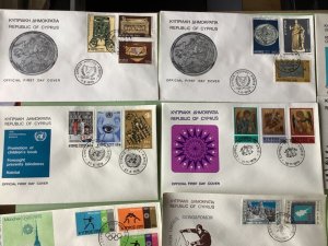 Cyprus first day covers 16 items Ref A1901
