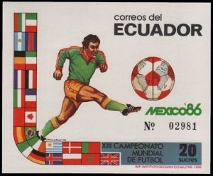 1986 Ecuador B125b 1986 FIFA World Cup in Mexico 12,00 €