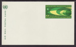 UN New York UXC6 Space Postal Card Unused VF