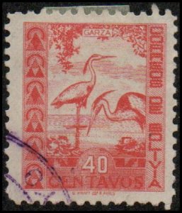 Bolivia 259 - Used - 40c Cocoi Herons (1939) (cv $1.00)