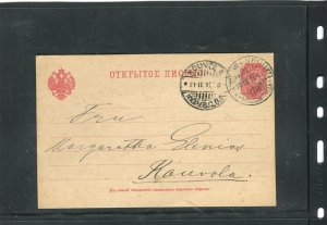 FINLAND; Early 1900s fine used Illustrated POSTCARD nice cancels