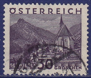 Austria - 1929 - Scott #334 - used - Seewiesen