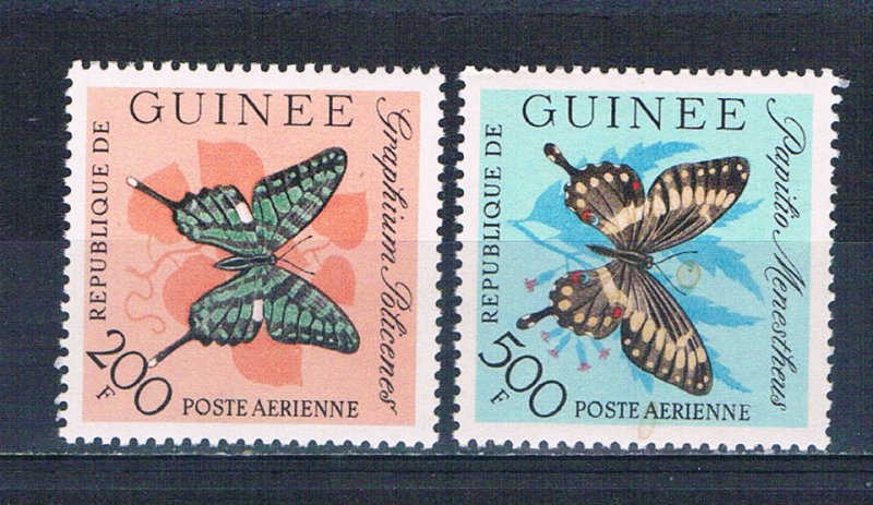 Guinea C48-49 MNH Butterflies 1963 (HV0003)
