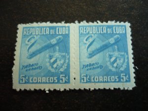 Stamps - Cuba - Scott#445-447 - Mint Hinged Set of 3 Stamps in Pairs