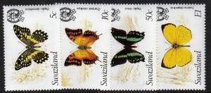 Swaziland - #399-402(4) - MNH Butterflies