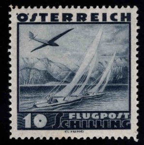 Austria Osterreich Scott C46 MH* Key stamp to set Glider vs Sailboat