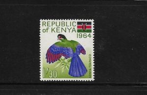 Kenya 1964 Touraco Bird Flag MNH A263