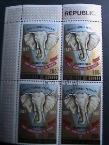 GUINEA-AIRMAIL 1968 SC#C106  20TH ANNIV: THE DEMOCRATIC PARTY OF GUINEA BLOCK