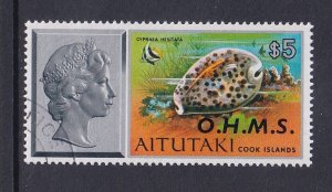 Aitutaki  #95  cancelled  1975  pacific shells $5