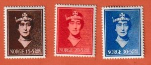 NORWAY SCOTT#B12-14 1939 QUEEN MAUDE - MH