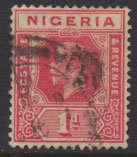 Nigeria  SG 16b Used  Die II  1925 issue please see scan