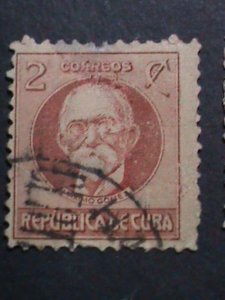 ​CUBA 1917- SC# 265 ERROR? MISSING RED? 105 YEARS OLD STAMP- MAXIMO GOMEZ-USED