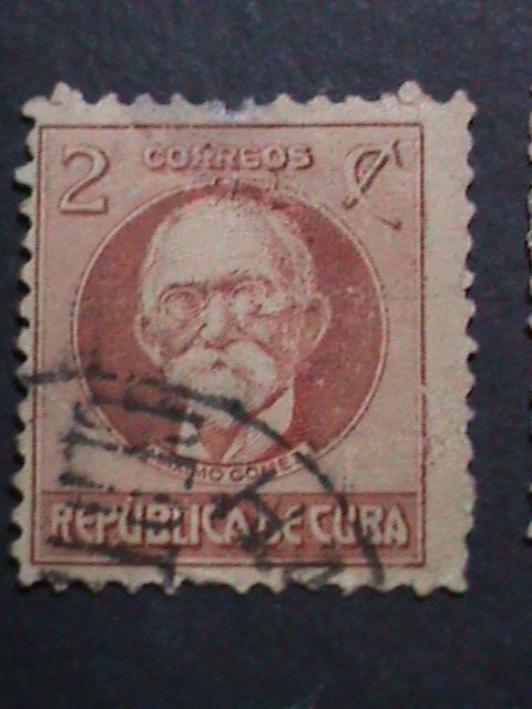 ​CUBA 1917- SC# 265 ERROR? MISSING RED? 105 YEARS OLD STAMP- MAXIMO GOMEZ-USED