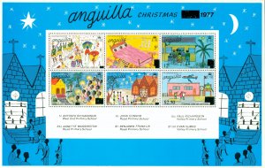 R62-0020 ANGUILLA 270a MH SS CHRISTMAS 1977  OVERSIZE SHIPPING $5.00 (2)