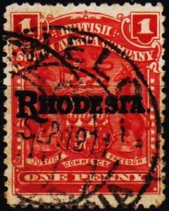 Rhodesia. 1909 1d S.G.101 Fine Used