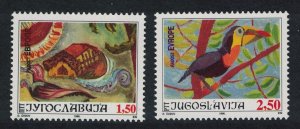 Yugoslavia Paintings 28th Joy of Europe Meeting 2v 1996 MNH SG#3056-3057