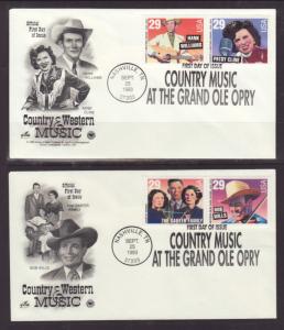 US 2771-2774 Country Western 1993 PCS  U/A S/2 FDC 