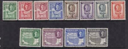 Somaliland Protectorate 1942 SC 96-107 LH Set