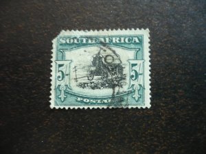 Stamps - South Africa - Scott# 31b, - Used Single Stamp - Damaged Top Corner