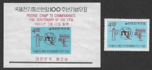 Korea 472, 472a MNH  21SC:$4.50