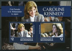 Micronesia 2014 MNH Ambassador Caroline Kennedy 2v S/S II First Female Japan