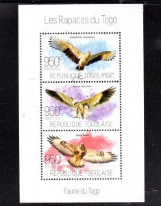 TOGO 2013 RAPTORS MINT VF NH O.G M/S3 (36 TO)