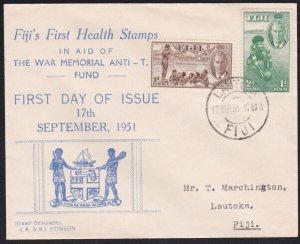 FIJI 1951 Health set commem FDC............................................B3153