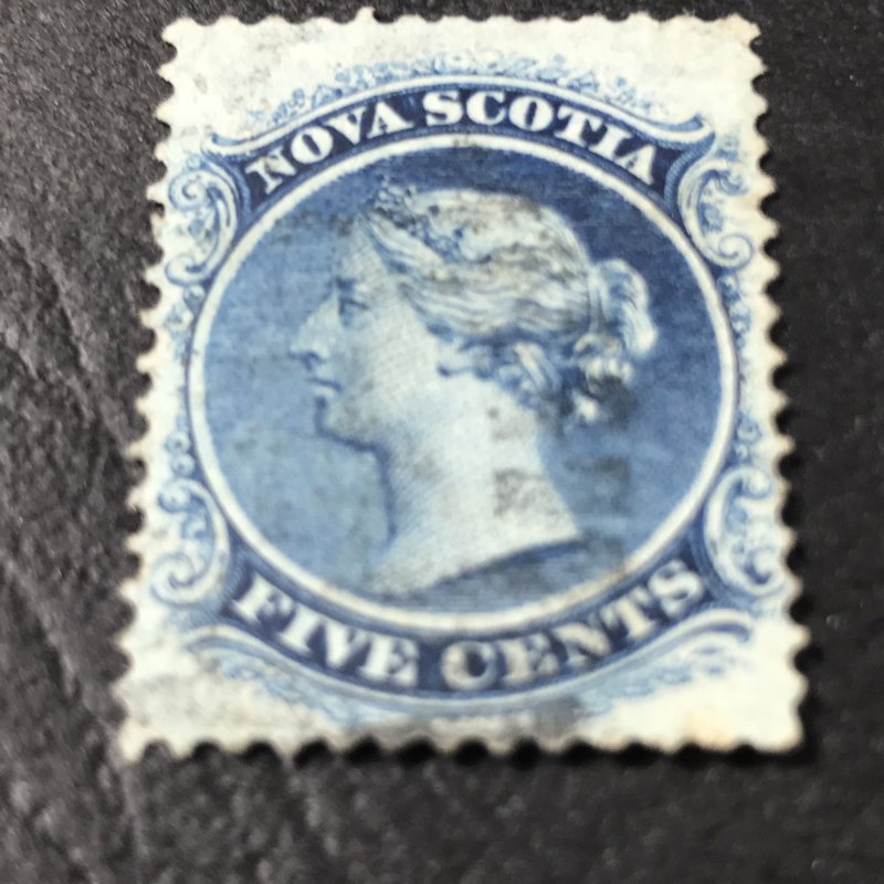 NOVA SCOTIA # 10-USED-----BLUE-----1860-63