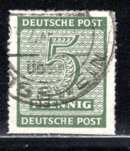 DDR under russian occupation Scott # 14N3, used, var Rosswein perfs