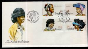 Transkei 87-90 Headdresses U/A FDC