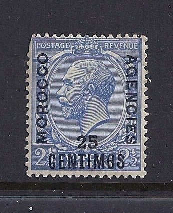 Great Britain, Morocco Agencies Scott 61 mint