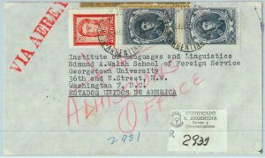93946 - ARGENTINA - POSTAL HISTORY -  REGISTERED COVER  to  the USA  1967