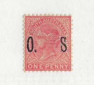 South Australia Sc #076 1p red with missing period variety OG VG (creased)