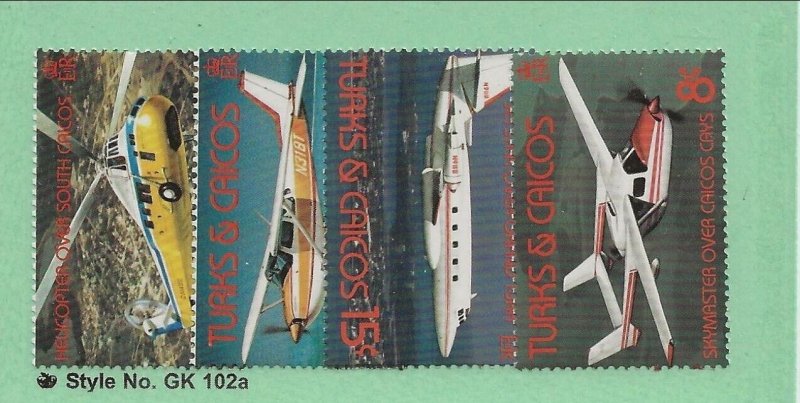 TURKS & CAICOS ISL. Sc 535-8 NH issue of 1982 - AVIATION