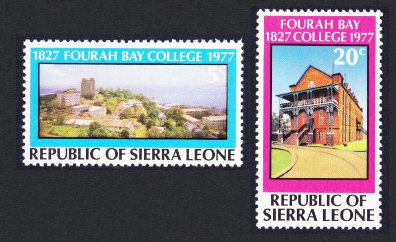 Sierra Leone 150th Anniversary of Fourah Bay College 2v SG#599-600