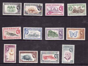 British Honduras-Sc#144-55- id6-unused NH QEII set-1953-57-