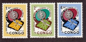 Congo D.R. Scott #414-416 MH