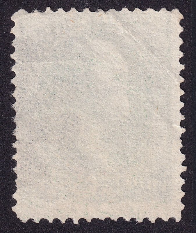 US 158 1873 3c green UVF NO GRILL WITH SECRET MARK WASHINGTON USED VERY FINE