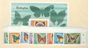 Maldive Islands #584-92 Mint (NH) Single (Complete Set) (Butterflies)