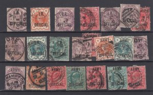GB QV/KEVII Unchecked Official Collection Of 23 Fine Used BP11769