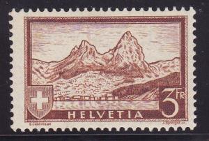 Switzerland 1931 3fr. The Mythen VF/NH(**) Zum. Nr. 177