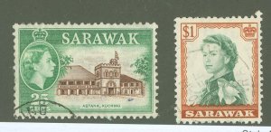 Sarawak #206/209 Used Multiple