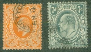 GREAT BRITAIN 144-5 USED (RL) 3364 CV $38.50 BIN $15.00