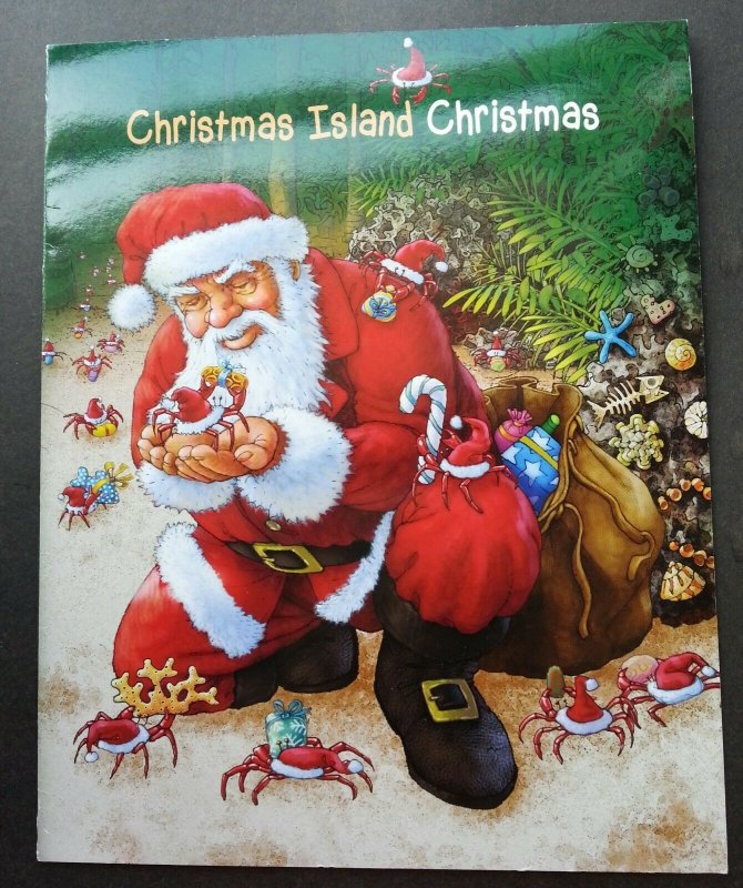 Australia Christmas Island Christmas Crab 2014 Santa Festival (folder set) MNH