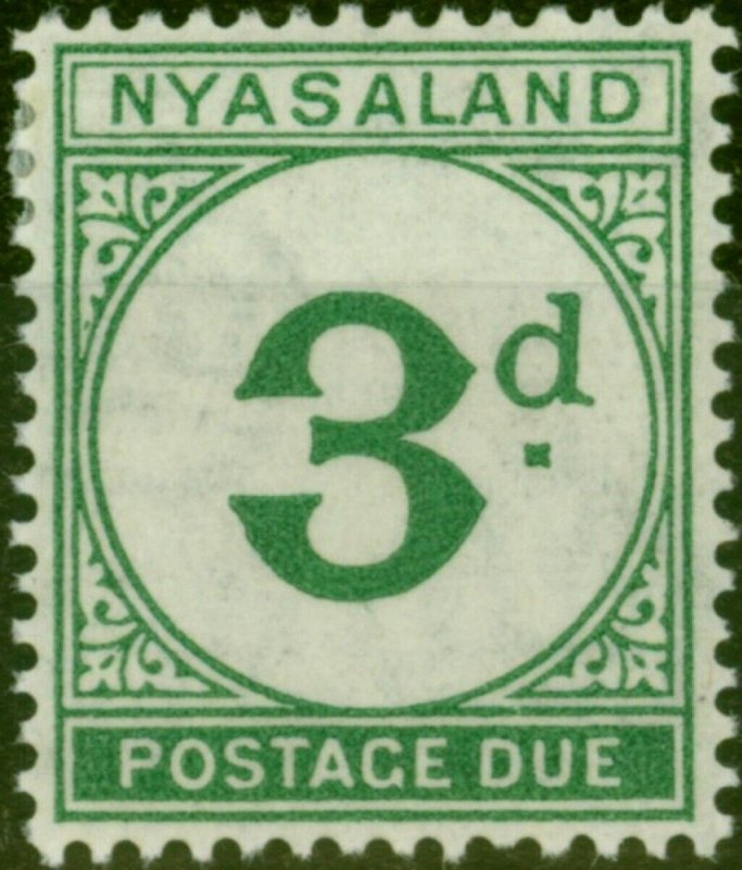 Nyasaland 1950 3d Green SGD3 V.F LMM (2) 