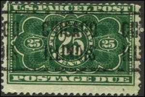 USA SC# JQ5 Parcel Post Postage Due 25c Used SCV $4.50