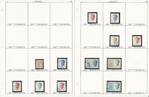 Belgium Stamp Collection on 30 Pages, Neatly Identified #1088//1527, JFZ