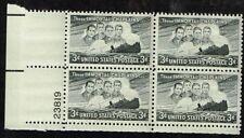 SCOTT # 956 CHAPLAINS PLATE BLOCK MINT NEVER HINGED GREAT LOOKING GEM  !!